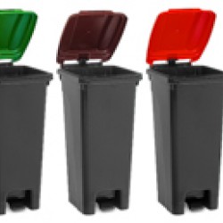 Afval Emmer 60 Liter - 9 deksel kleuren